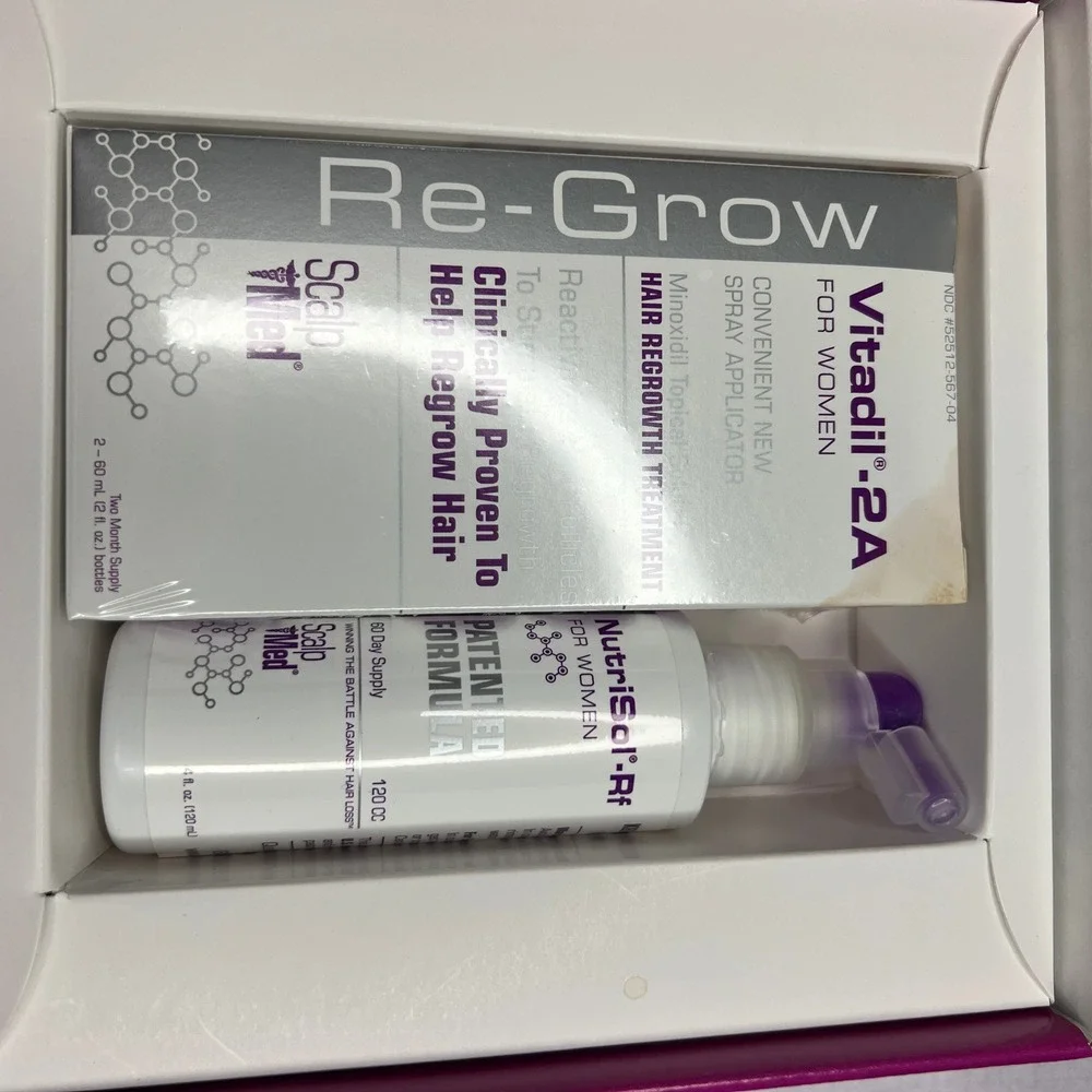 ScalpMed Vitadil-2A Re-Grow Hair Regrowth Kit Women Expired 2015 Collectible Box